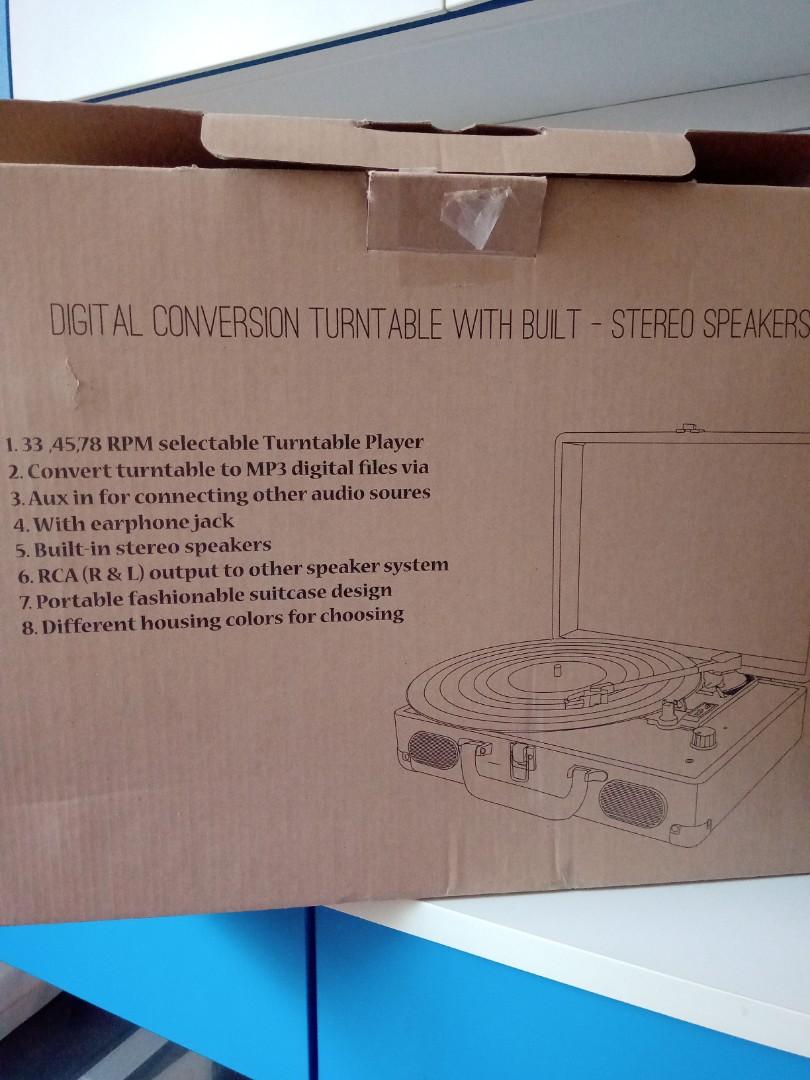 Digital conversion Turntable, Audio, Other Audio Equipment on Carousell
