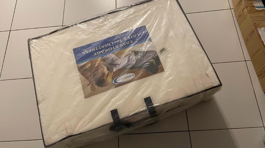 Dreamland Foldable Latex Feel Single Mattress, Furniture & Home Living, Furniture, Bed Frames