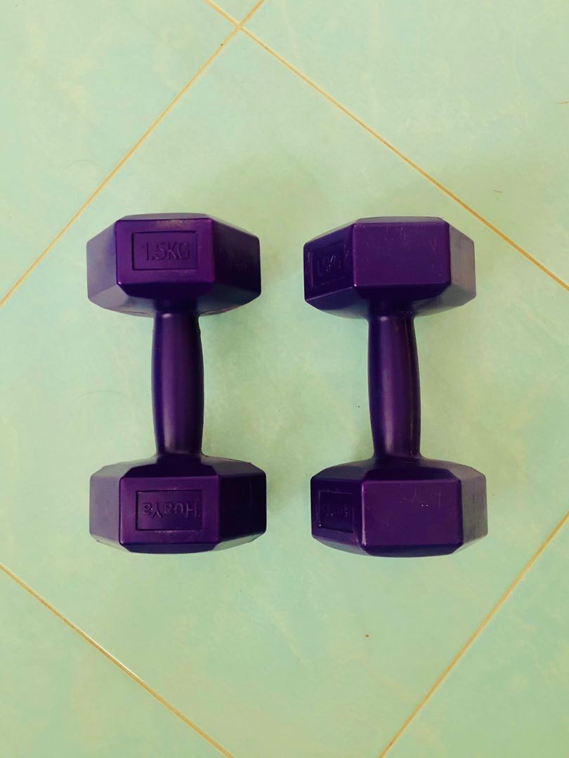 Dumbbell 1 5kg Each Sports Equipment Exercise Fitness Weights dumbbell-1-5kg-each-sports-equipment-exercise-fitness-weights