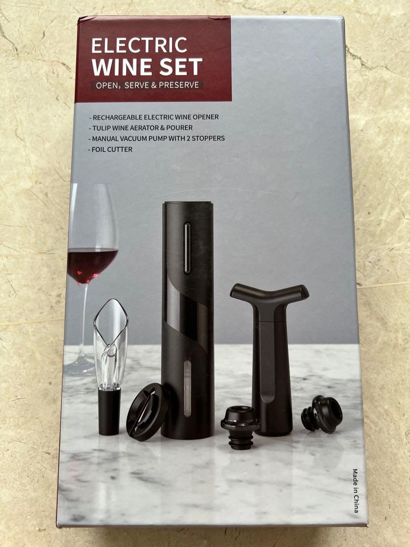 Electric wine set, Furniture & Home Living, Kitchenware & Tableware ...