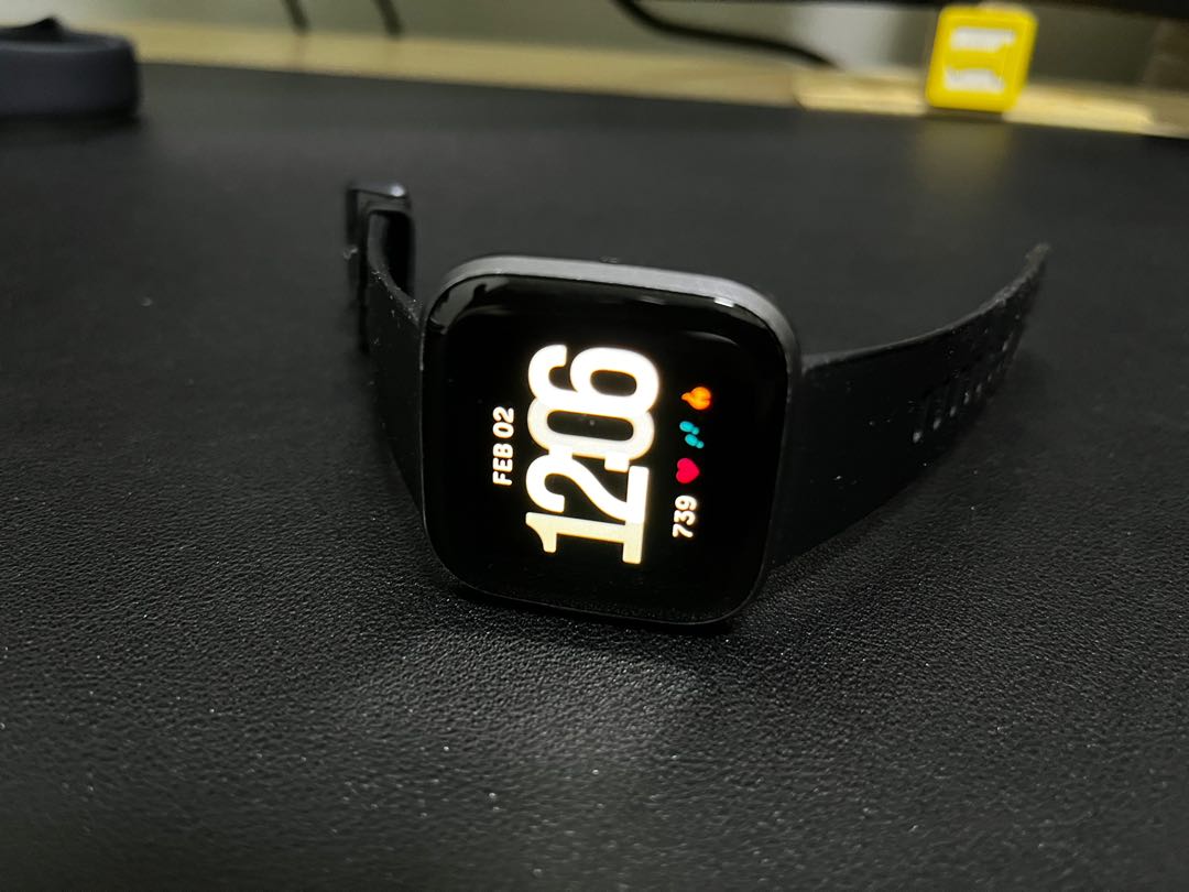 Fitbit Versa 2 Black, Luxury, Watches on Carousell