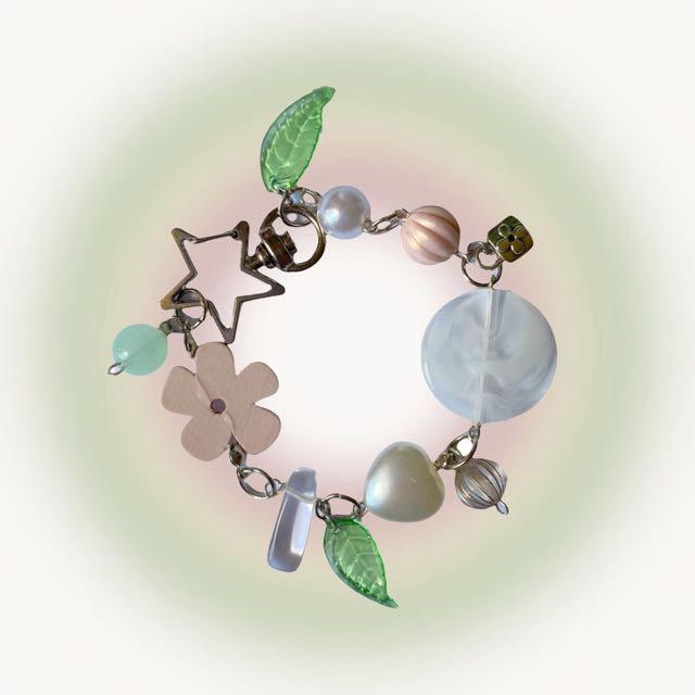 floral chain chunky beaded bracelet Women s Fashion Jewelry