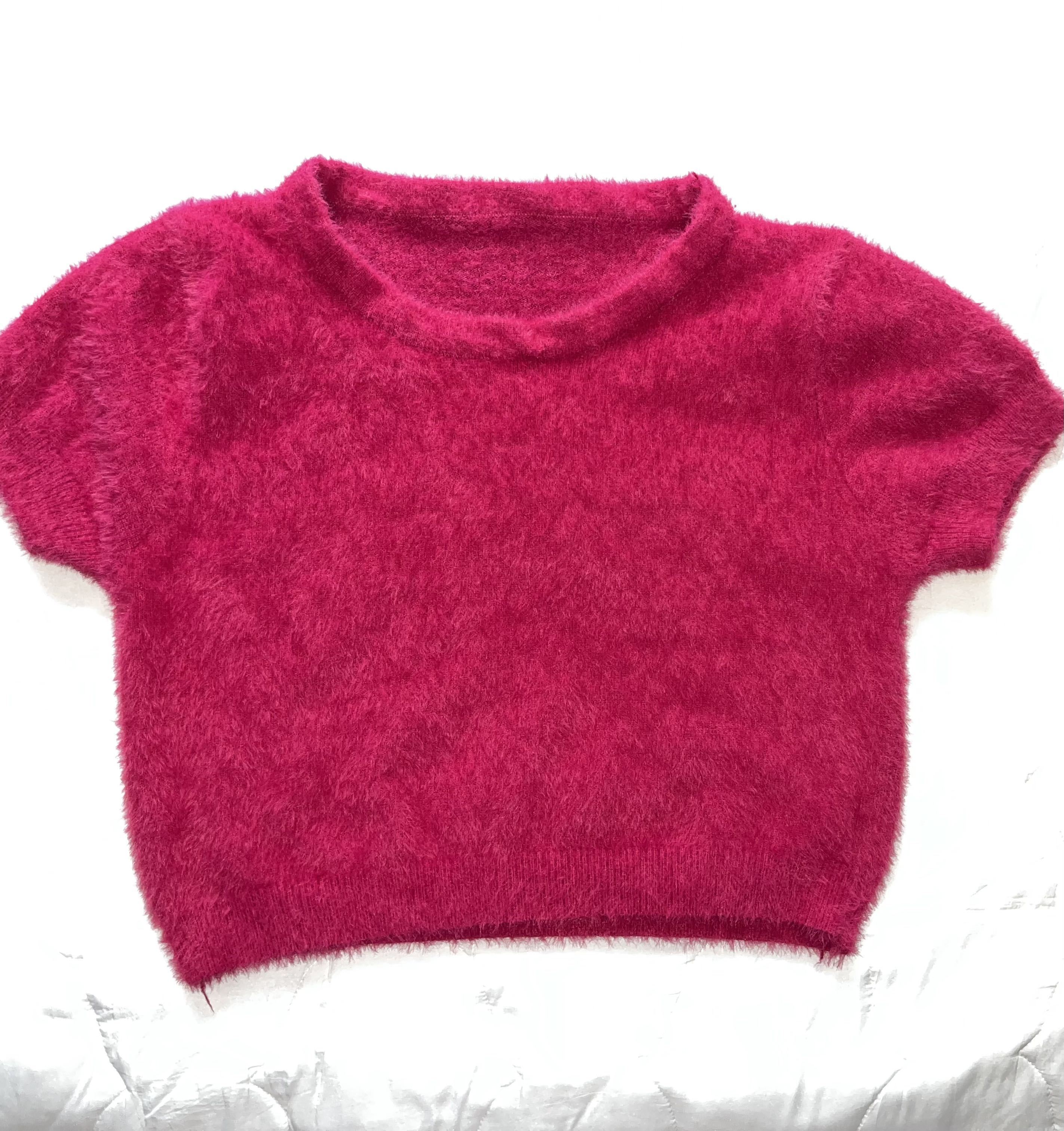 Fluffy Top, Women's Fashion, Tops, Blouses on Carousell