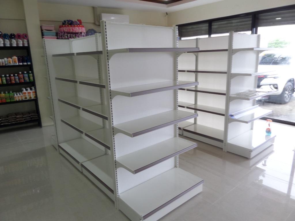 Gondola display rack black and white color heavy duty made in korea, Furniture & Home Living