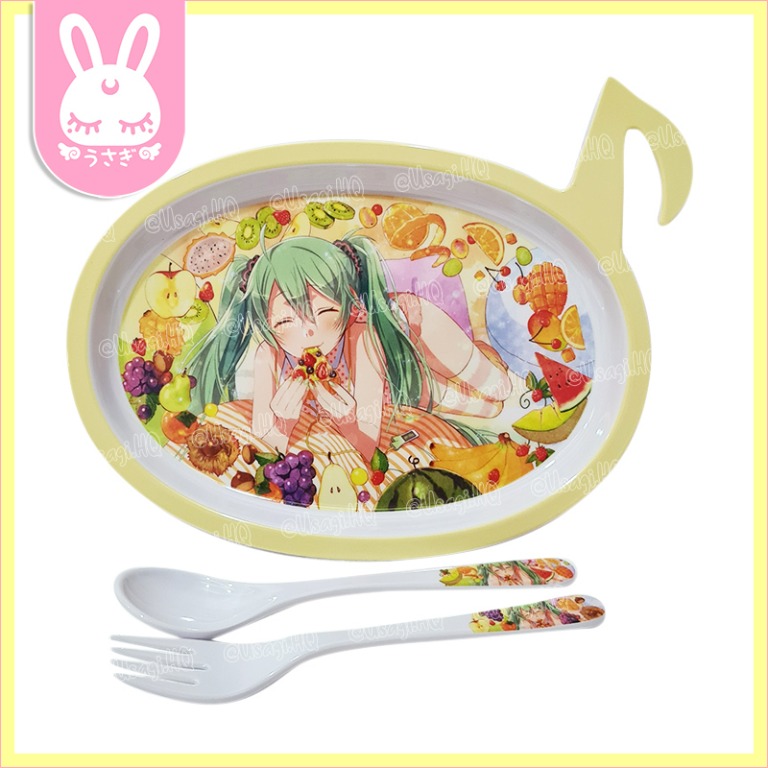 Hatsune Miku Vocaloid Musical Dinnerware Plate Set Type B, Hobbies