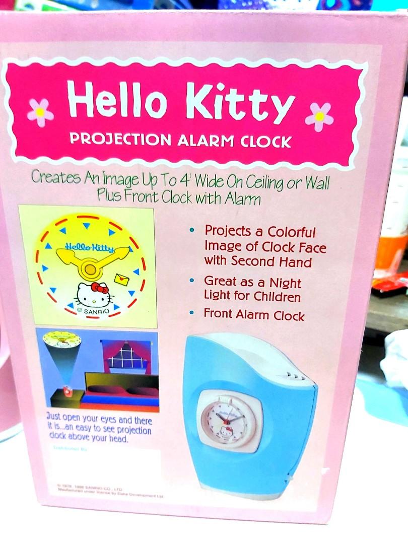 HELLO KITTY Projection Alarm Clock, Furniture & Home Living, Home Decor