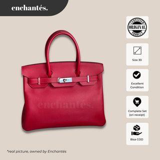 Hermes Birkin 30 Epsom Rouge Casaque PHW #Q AUTHENTIC ORIGINAL