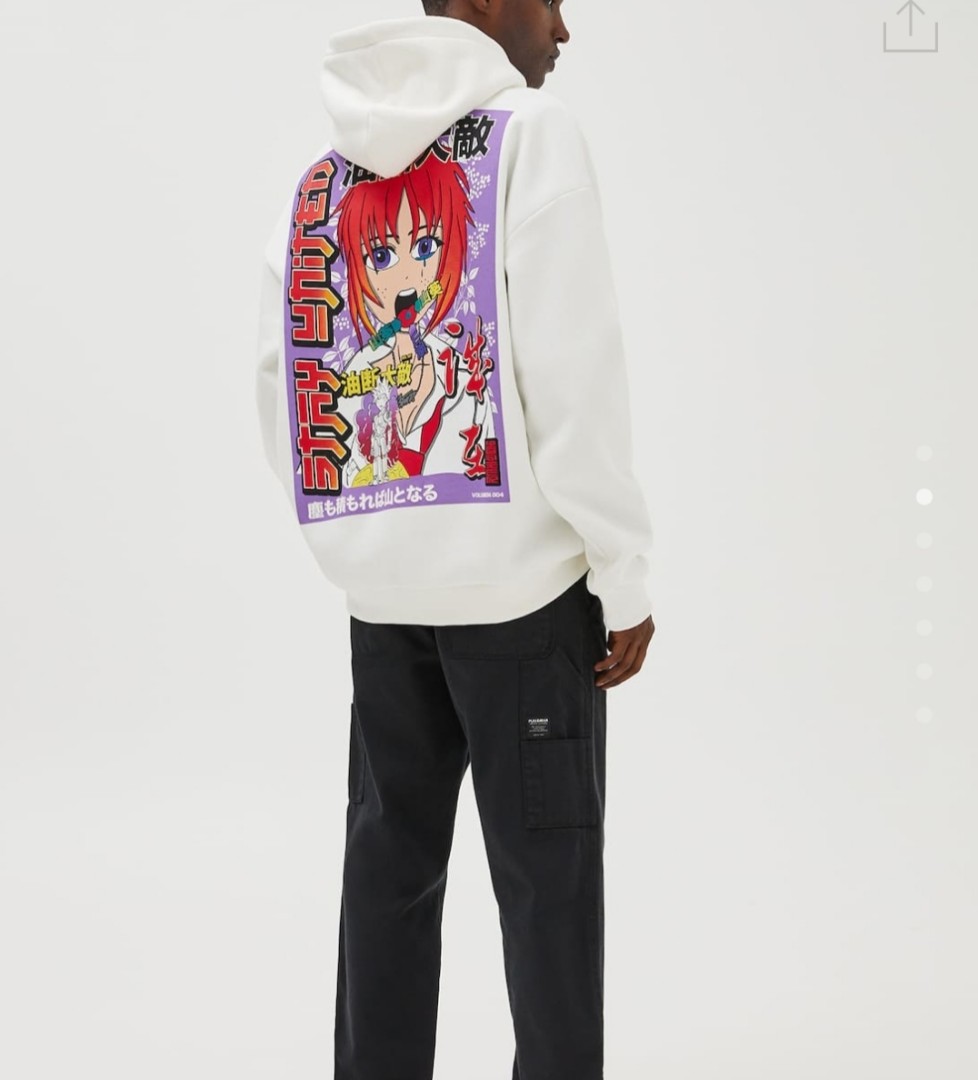 Pull and bear anime hoodie sales