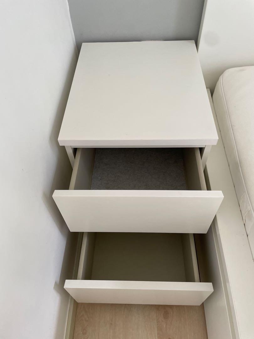 IKEA MALM bedside Table, Furniture & Home Living, Furniture, Shelves