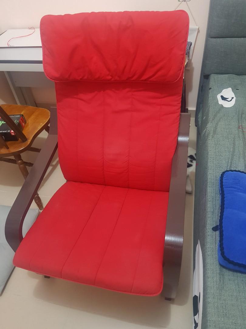 Ikea poang chair, Furniture & Home Living, Furniture, Chairs on Carousell