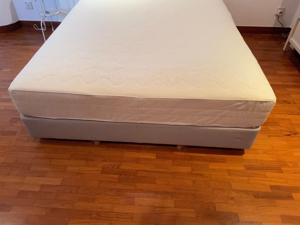 IKEA Queen size Bed Mattress and Frame, Furniture & Home Living