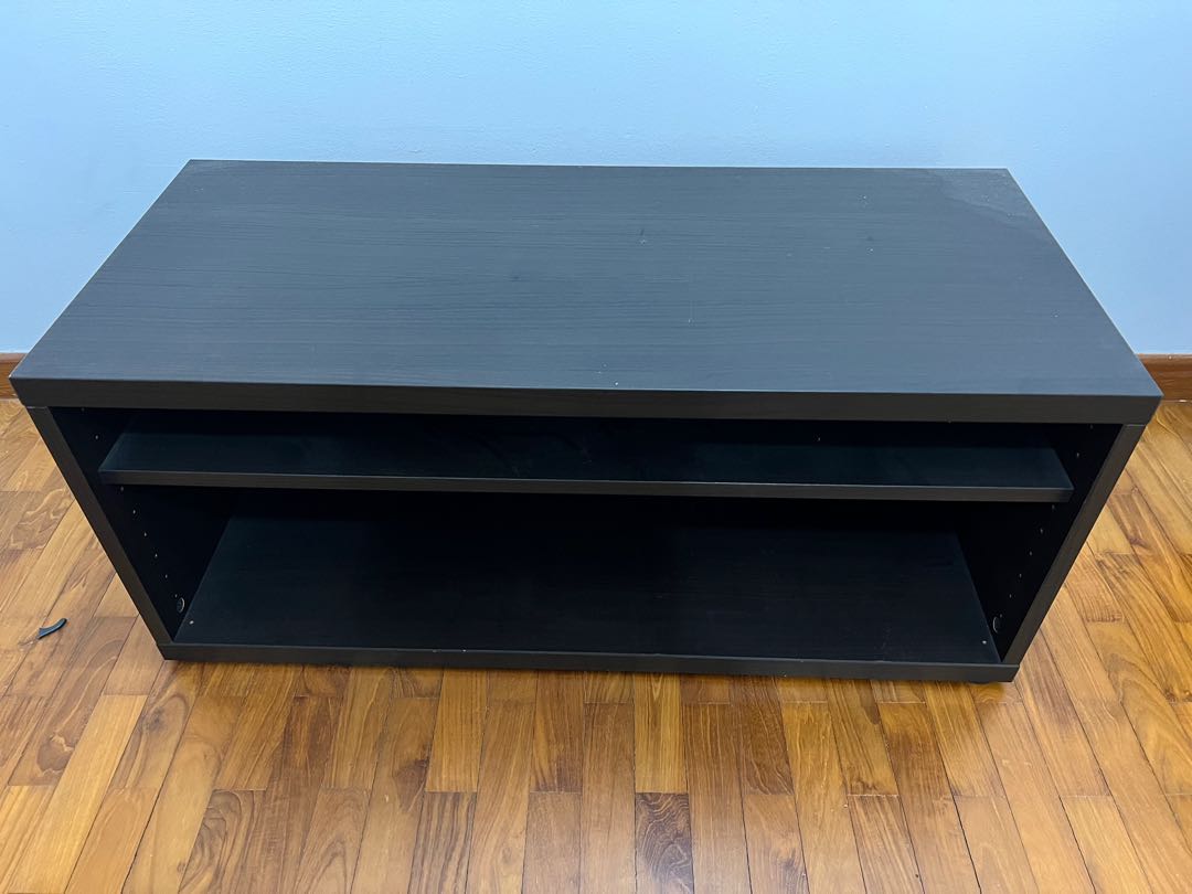Ikea Tv Console (black) wooden perfect condition, Furniture & Home Living, Furniture, TV