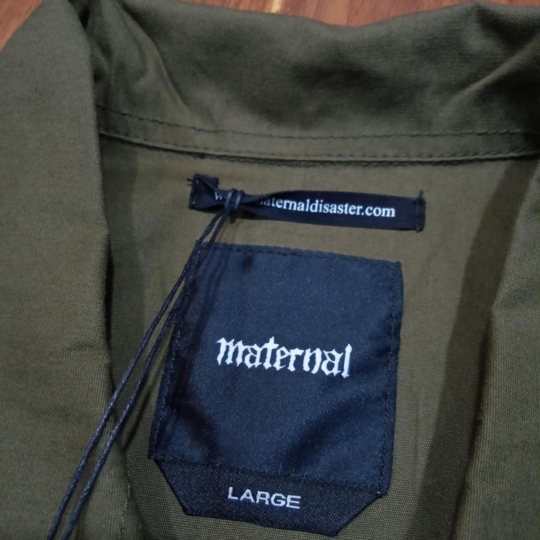 Jaket Maternal Chrue Green Army Size L, Fesyen Pria, Pakaian , Baju ...