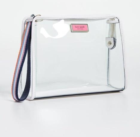 Kate spade best sale clear cosmetic bag