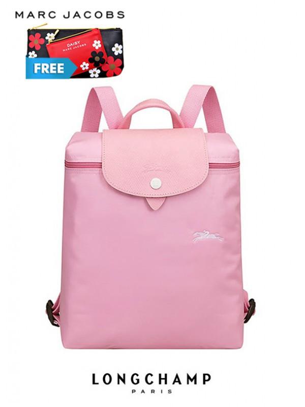 Longchamp backpack on sale pink