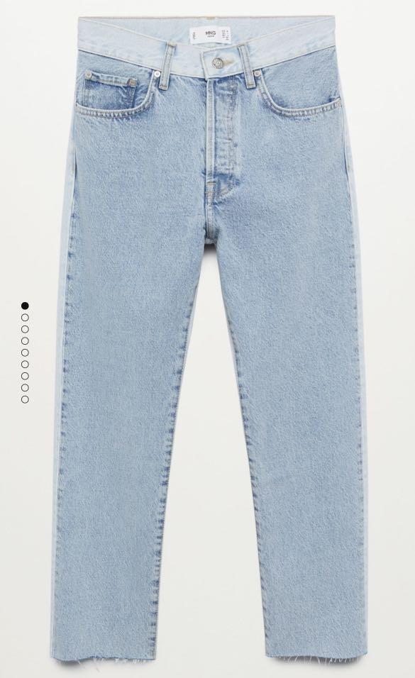 MANGO Straight Fit Jeans sz 36, Fesyen 