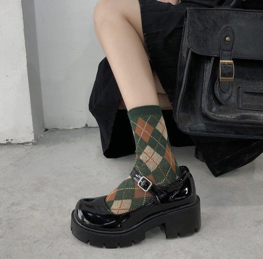 Chunky buckle heels hot sale