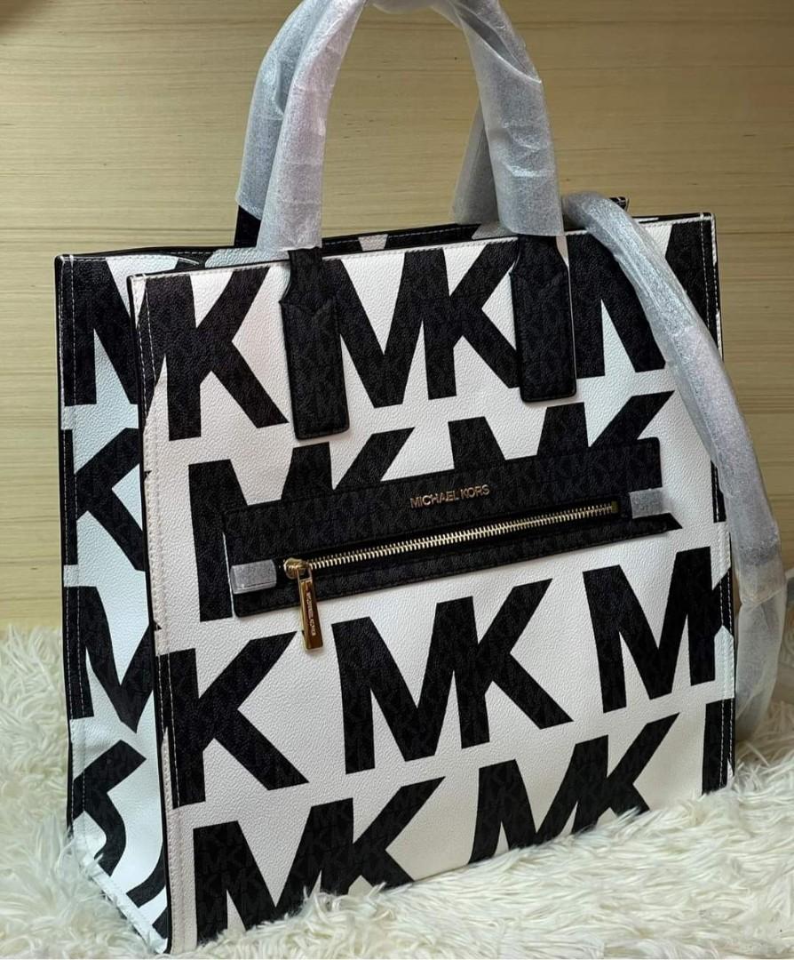 Black and 2025 white mk bag