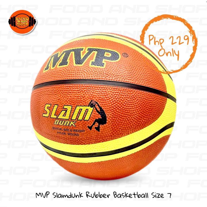 MVP Slamdunk Rubber Basketball, Sports Equipment, Sports & Games