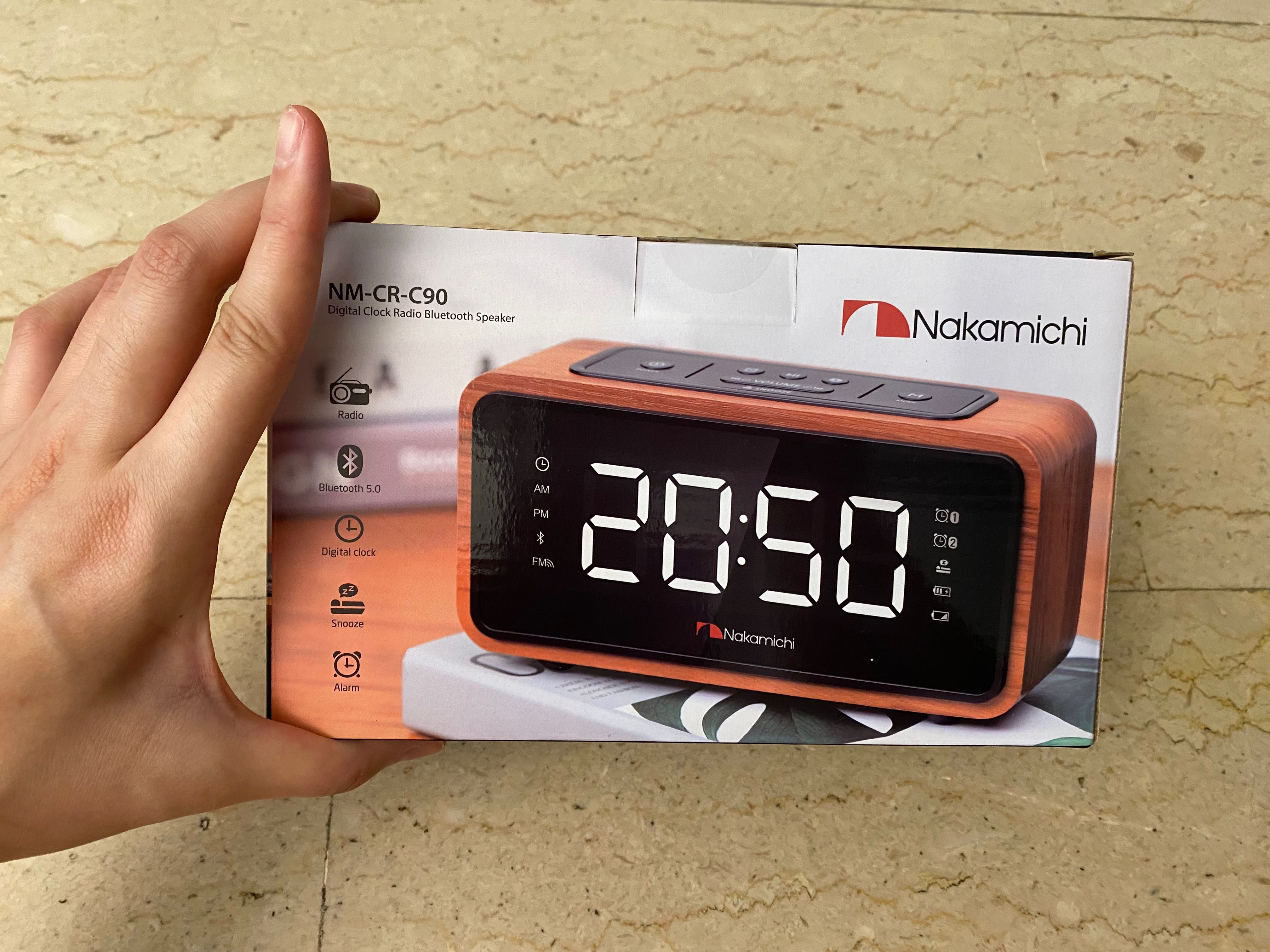 Nakamichi Clock Bluetooth Speaker Radio