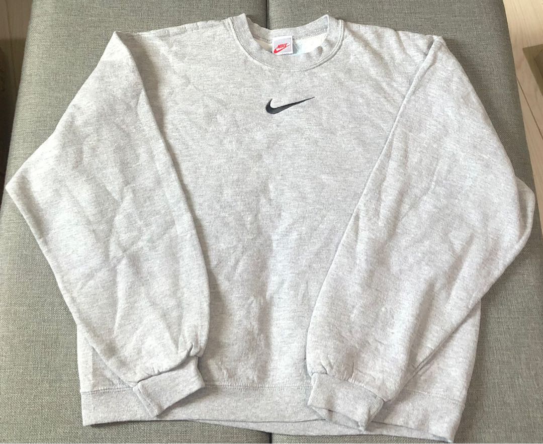 Nike mini swoosh sweater Men s Fashion Tops Sets Hoodies on Carousell