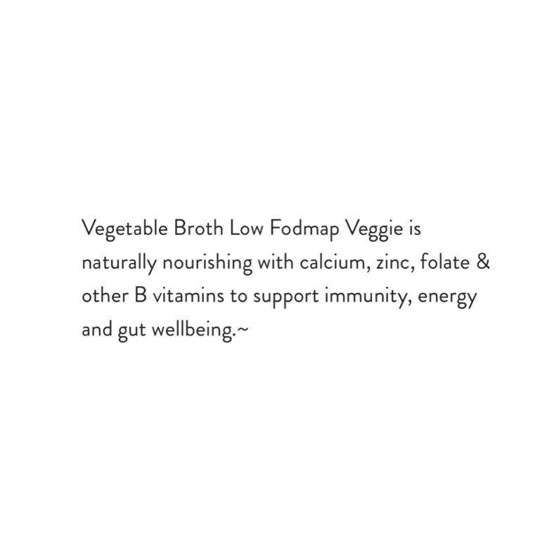 Nutra OrganicsVegetable Broth Immune Gut Wellbeing Low FODMAP Veggie