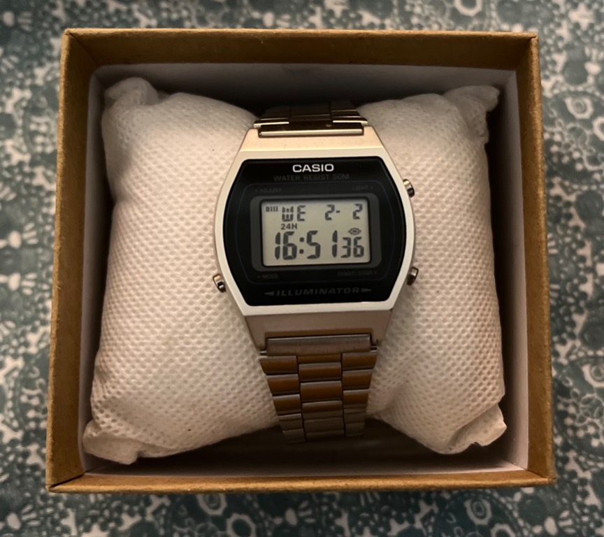 Original casio watch box sales