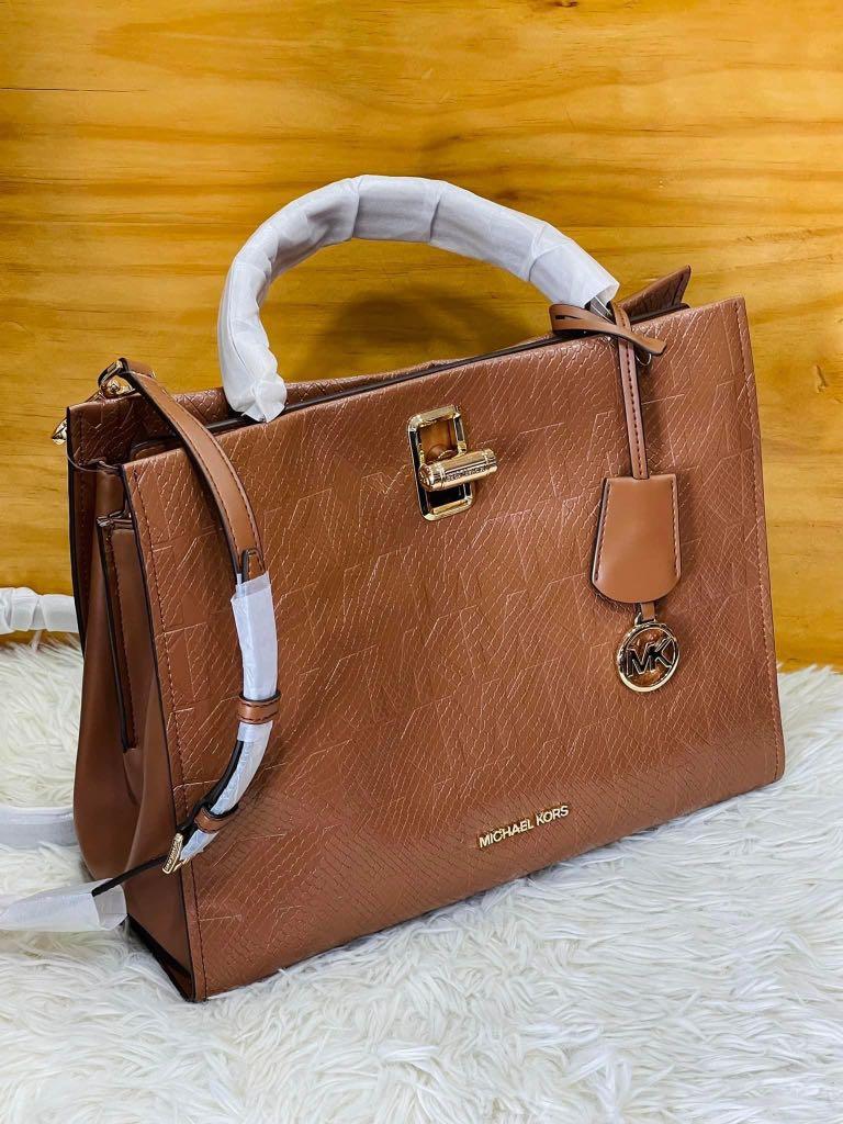 michael kors penelope large leather satchel