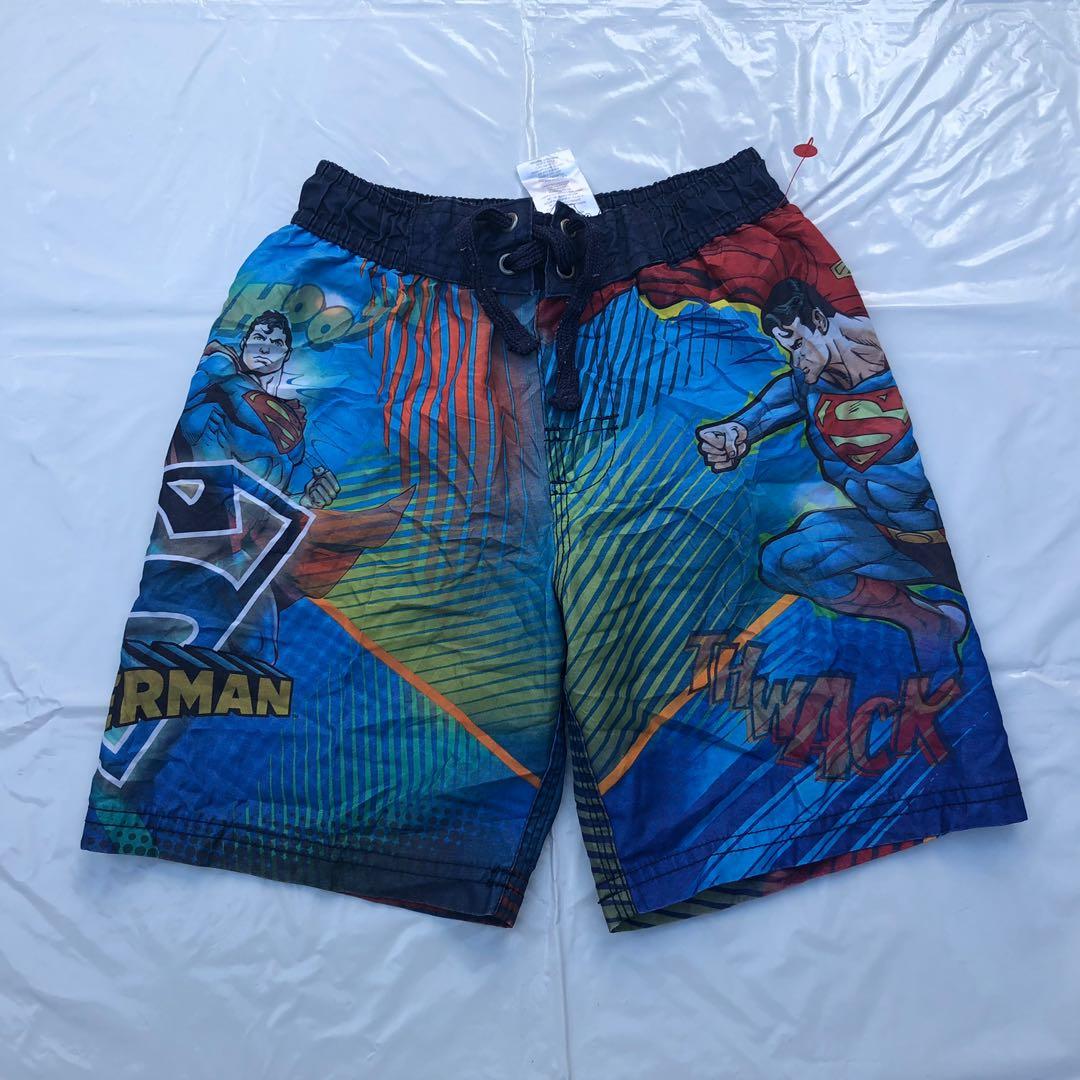 Superman Mens Boardshorts Swim Trunks Board Shorts NWT L 
