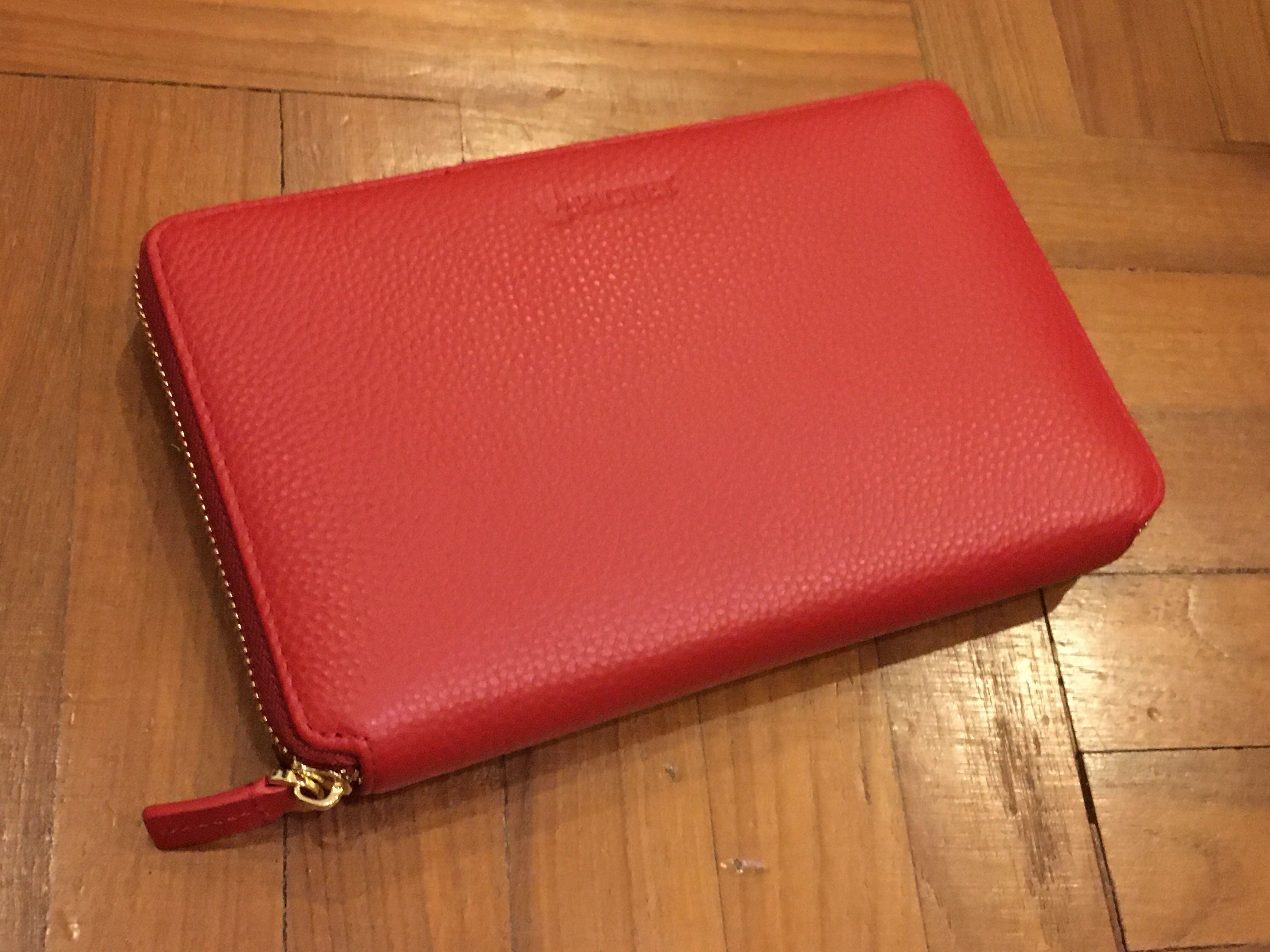Red and shop gold purse