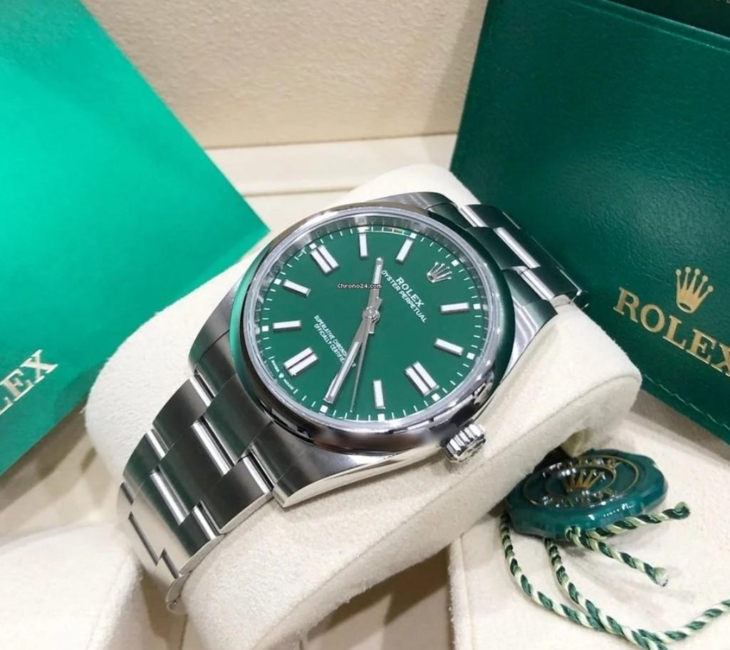 Oyster perpetual best sale 41 green dial