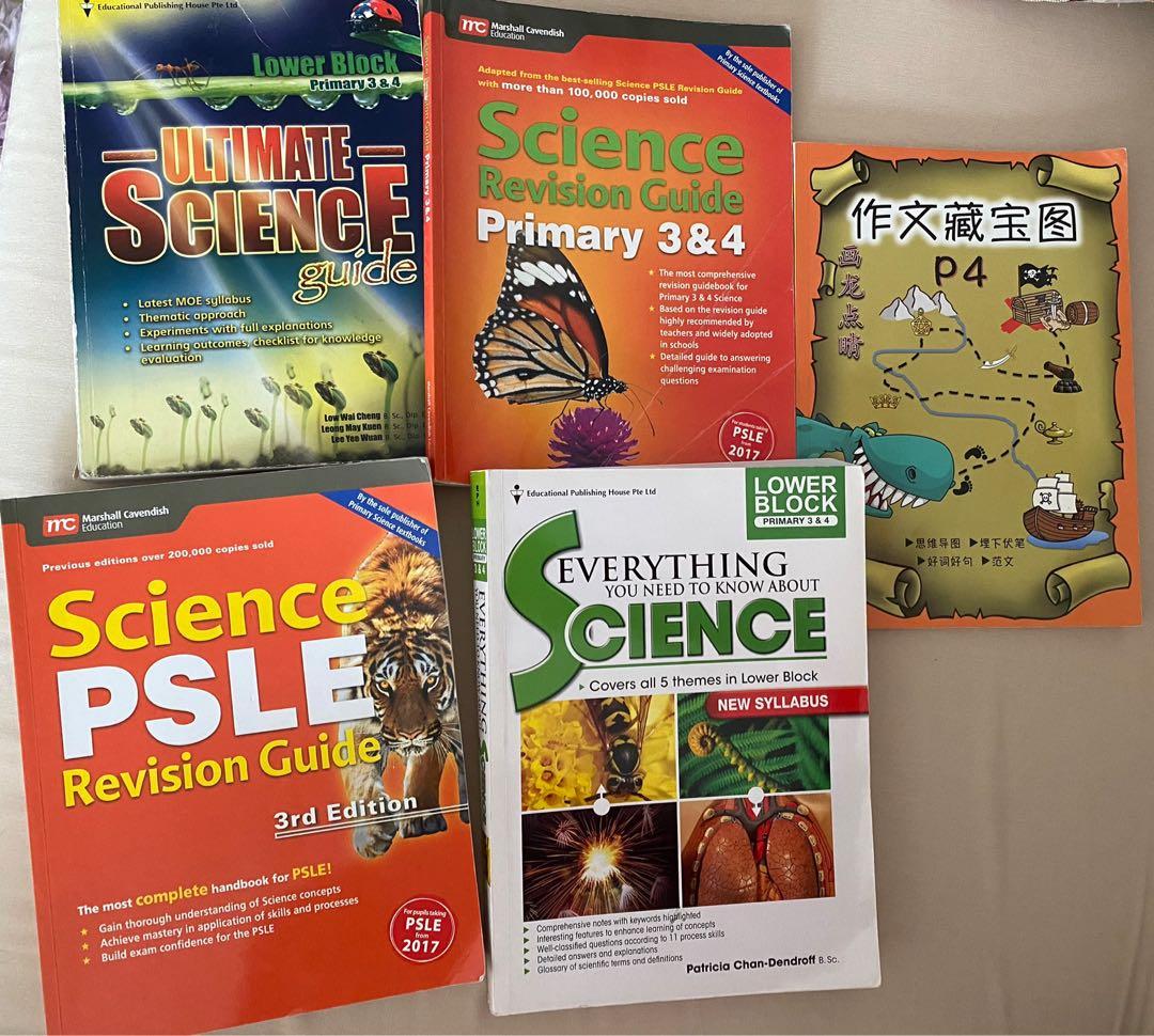 Pri Science Guide Books and P4 Chinese Compo book, Hobbies & Toys ...