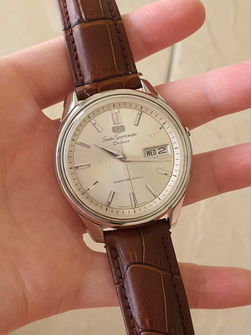 Seiko 5 Sportsmatic Deluxe vintage watch Men s Fashion Watches