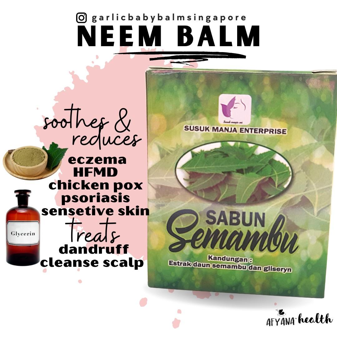 SEMAMBU SET ( NEEM SET ) NEEM SOAP / NEEM LOTION / NEEM BALM for ECZEMA