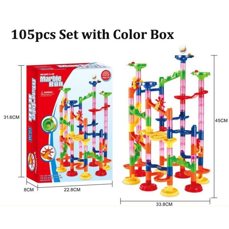 105pcs Building Blocks 3D Rainbow STEM Build Creative Construction Toys Xmas