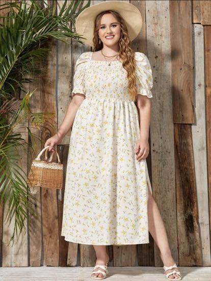 White plus discount size sun dress
