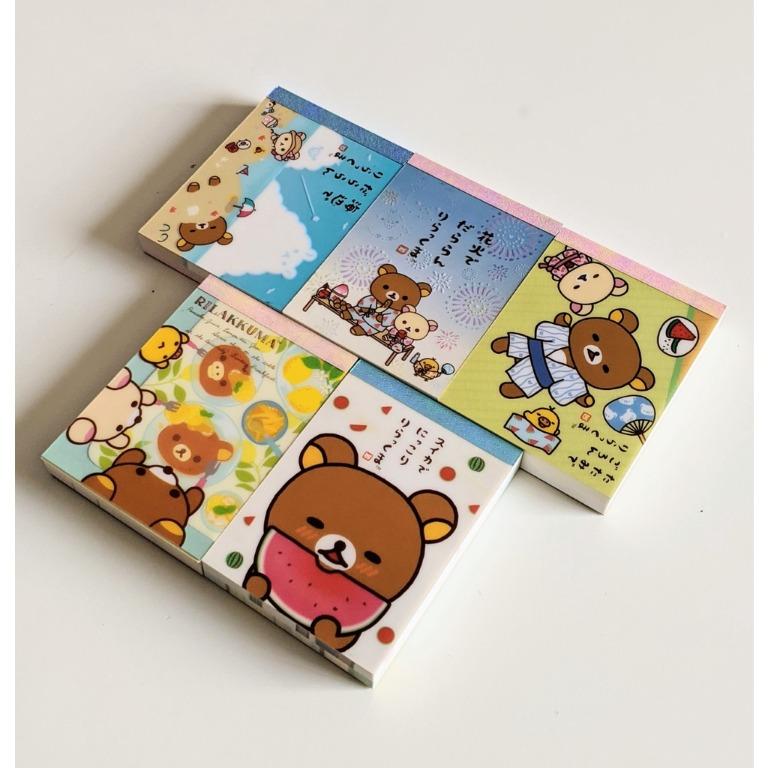 Small Cute Japanese Notepad 100 Sheets Rilakkuma Bear Hobbies Toys Stationery Craft Craft Supplies Tools On Carousell
