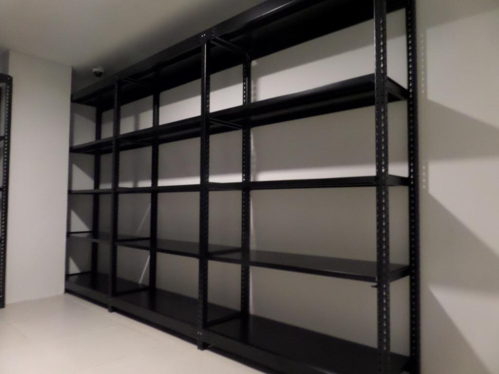 Steel rack omega racks shelves black edition boltless type made in