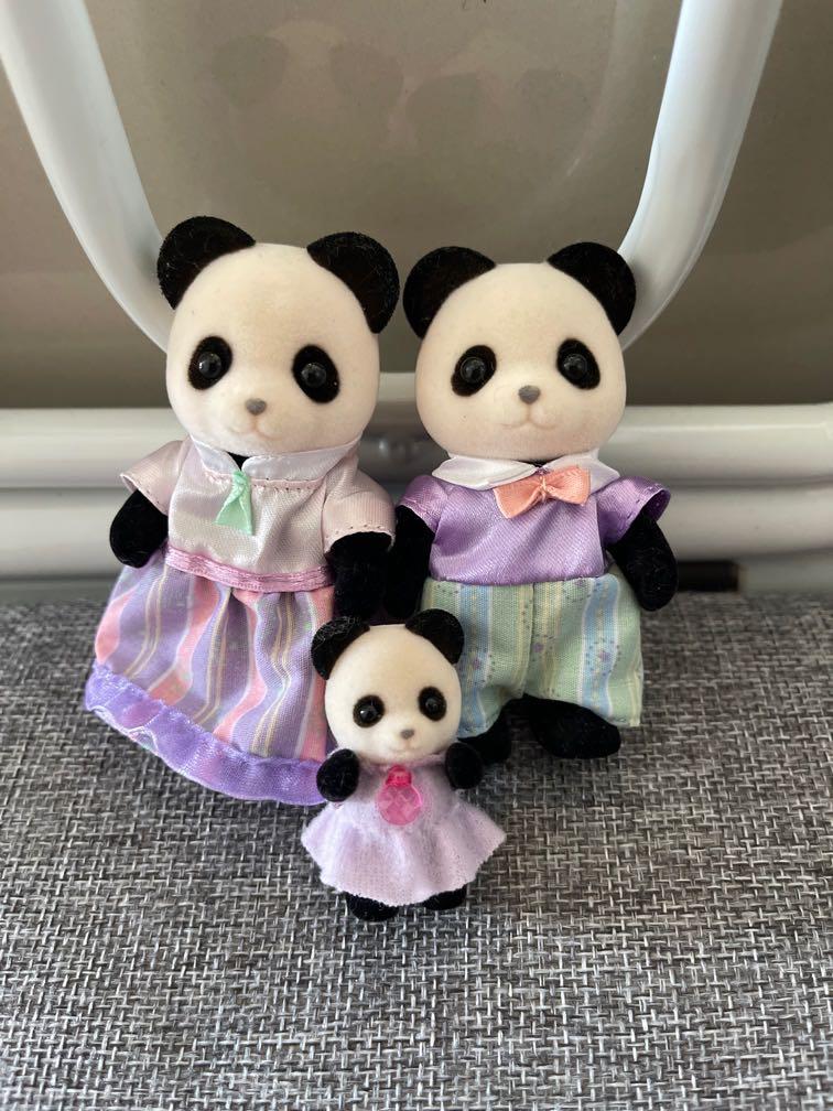 Sylvanian & Fan & family, Collectibles Carousell Toys, Memorabilia, Hobbies Merchandise on panda families
