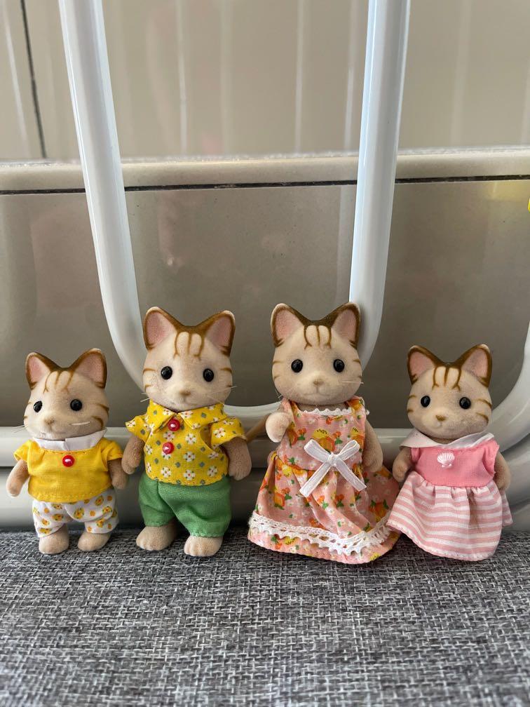 Sylvanian families striped cat family online