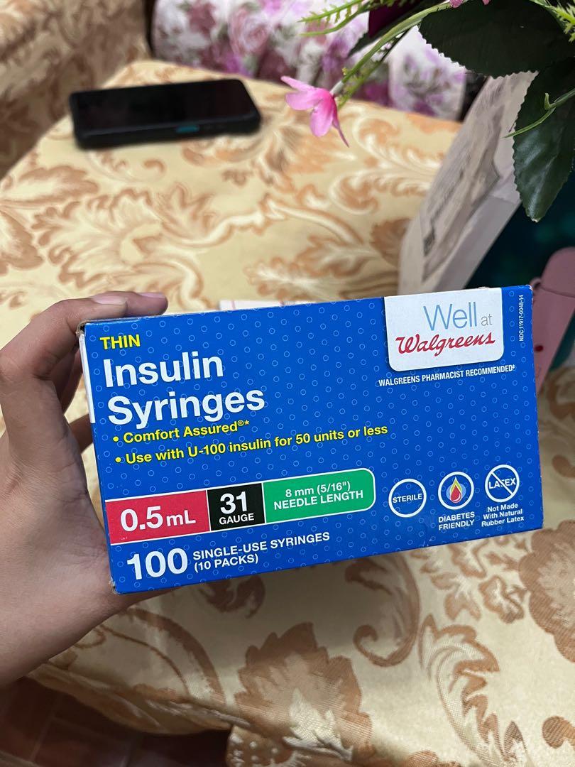 Walgreens Insulin Syringes 30g 5/16 (Pack Of 100) , 54 OFF