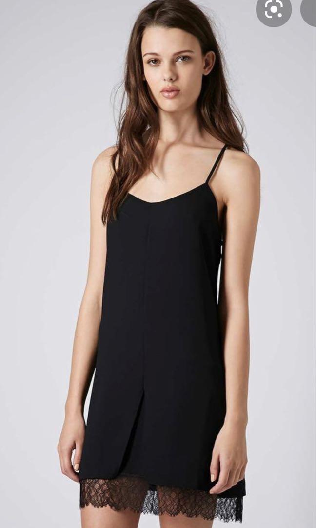 Topshop velvet new arrivals slip dress