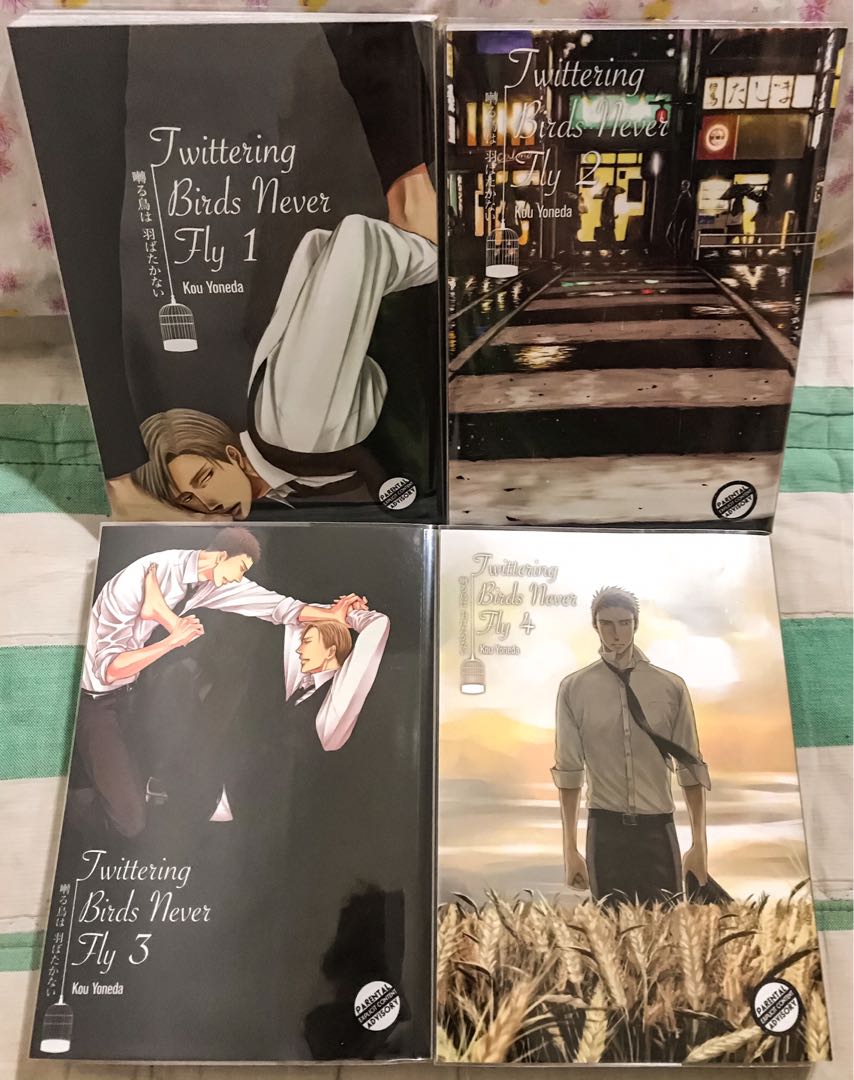 Twittering Birds Never Fly / Saezuru Tori wa Habatakanai yaoi manga volume 3 & 4 ONLY (English