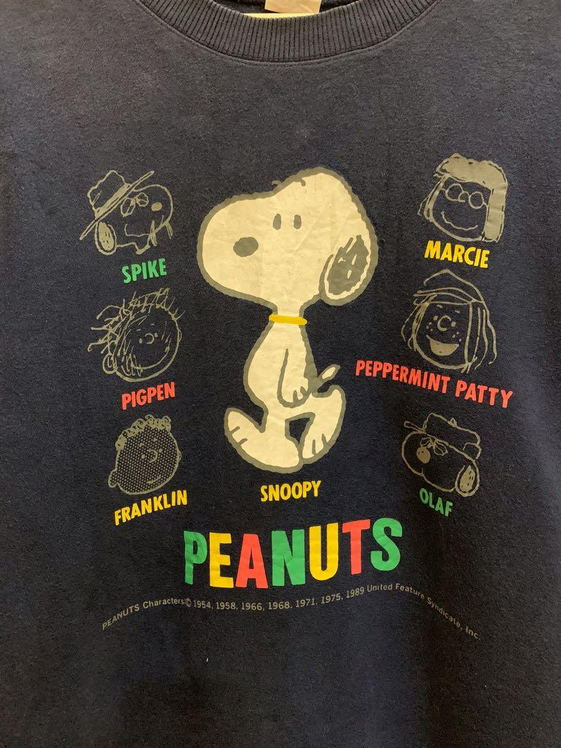 VINTAGE PEANUTS CHARACTERS, Men's Fashion, Tops & Sets, Hoodies on