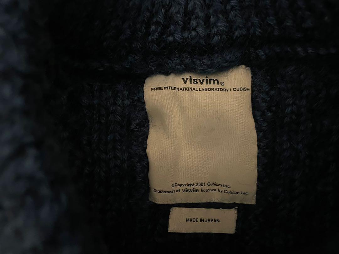 Visvim fisherman cable knit Natural dye Ict, 名牌, 服裝- Carousell