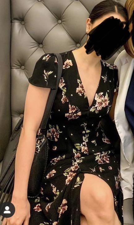 Button front store dress zara