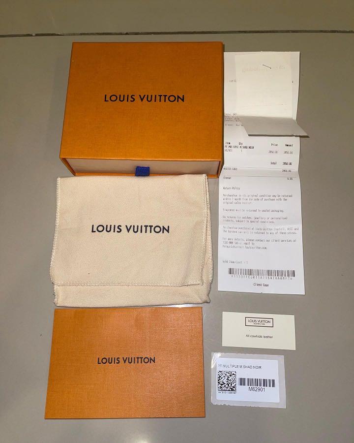 100% Legit] LV Louis Vuitton Multiple Wallet Monogram Shadow Leather (M62901),  Men's Fashion, Watches & Accessories, Wallets & Card Holders on Carousell