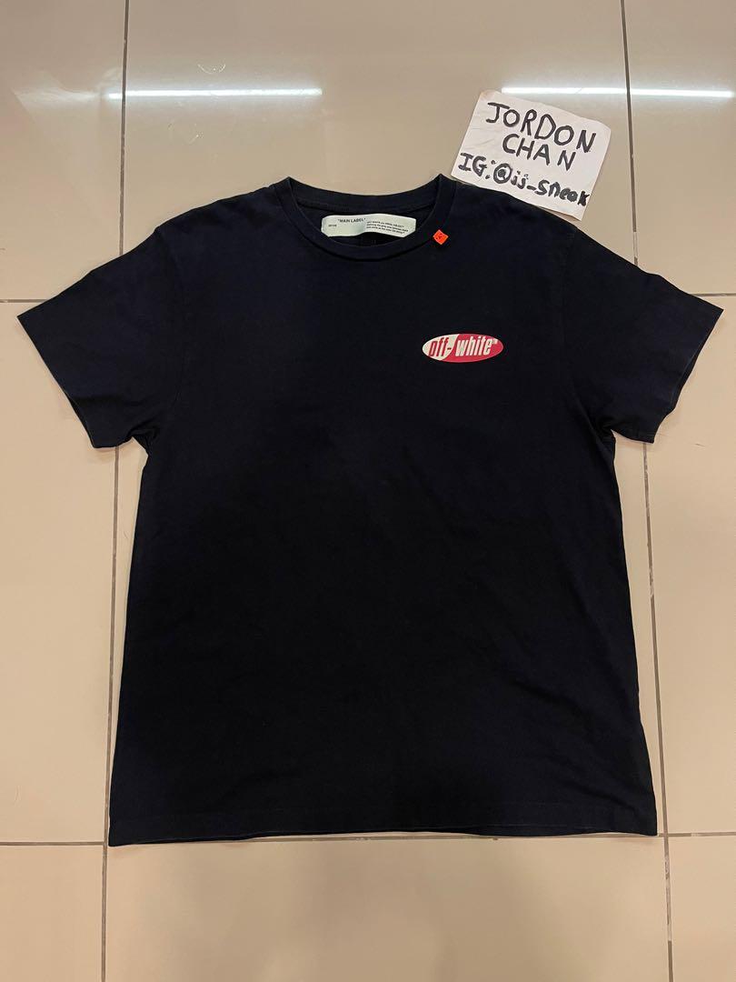 off white split logo tee