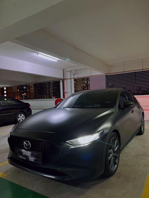 Matt black 2025 mazda 3