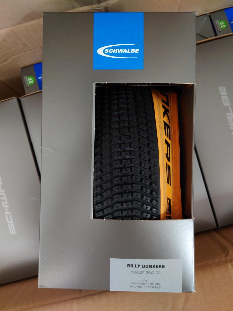 26 24 inch Billy Bonkers Tan Wall 26x2.10 54 559 24x2.00 50 507 Folding Tyre